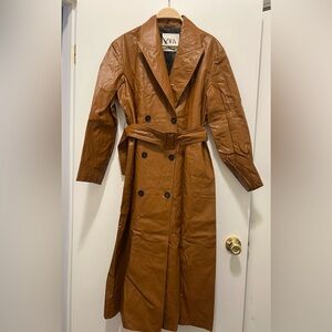 Zara Faux Leather Trench